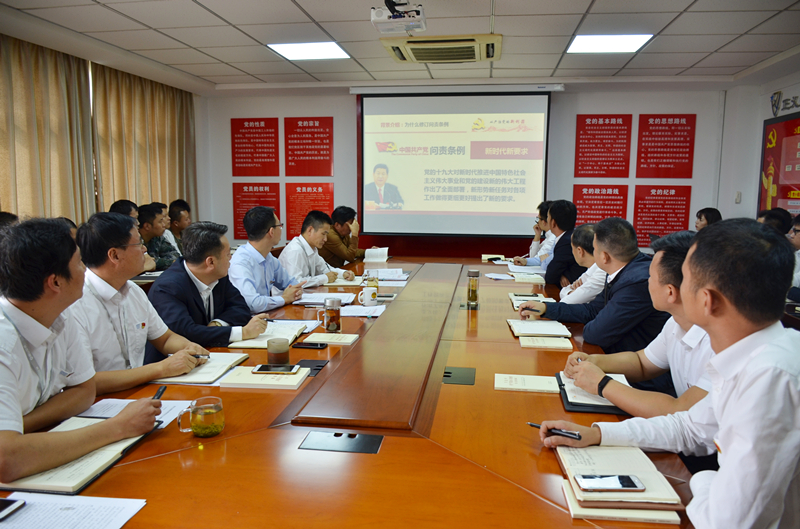 保安公司組織學(xué)習(xí)《中國(guó)共產(chǎn)黨問(wèn)責(zé)條例》.JPG